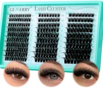 Produktbild von Wimpernverlängerungen 60D/80D/100D als Wimpernbüschel, 8-16 mm, zum Anbringen zu Hause (60D/80D/100D, 8-16 mm)