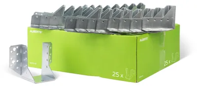 Zdjęcie produktu dla Alberts 846954 Kołnierz belkowy, typ A, ocynkowany metodą Sendzimira, 60 x 100 mm, zestaw 25 sztuk