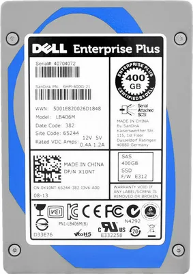 Produktbild von Dell SanDisk LB406M 400GB SAS 6Gb/s 2.5“ SSD 0X10NT