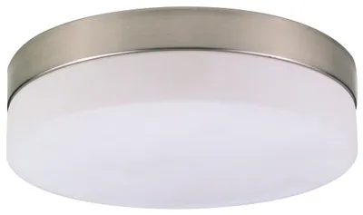 Produktbild von Deckenleuchte, nickel matt, Glas opal, D 24 cm