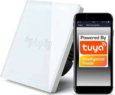 Obrázok produktu pre Roletový spínač WiFi Touch Control TUYA biely