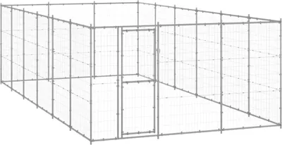 Image de Chenil extérieur Acier galvanisé 21,78 m²