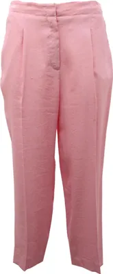Zdjęcie produktu dla 7686AE pantalone donna MICHAEL KORS różowe lniane spodnie damskie