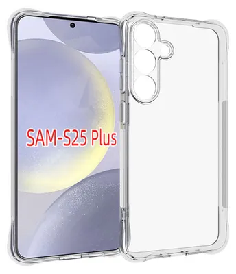 Produktbild von MobyDefend Hülle für Samsung Galaxy S25 Plus (S25+) - Transparente stoßfeste TPU Schutzhülle
