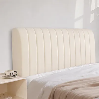 Kopfteilbezug, beige, 70x200 cm, elastisch, waschbar