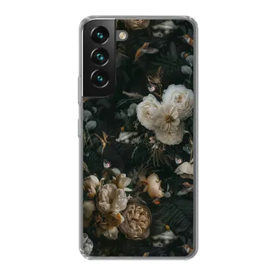 Produktbild von MuchoWow® Handyhülle Schutzhülle Hülle für Samsung Galaxy S22 Blumen - Muster - Vogel Silikon Softcase Handy Hülle - Mobiltelefonhülle