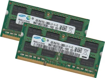Produktbild von Samsung 8Gb 2x 4Gb DDR3 1600 MHZ Speicher M471B5273EB0-YK0 Notebook Ram 204Pin