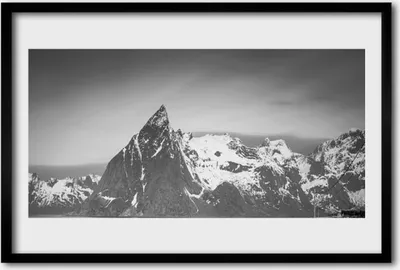 Produktbild von Bild 60x40 MDF-Rahmen Wandkunst Berglandschaft