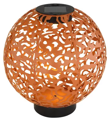Immagine prodotto di Lampada solare a LED, design in terracotta dallo stile orientale, 20 cm