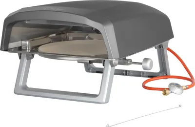 Produktbild von BBQ-Toro Gas Pizzaofen mit Drehteller, mobiler Pizza Ofen mit Drehfunktion, 8,5 kW, mit Pizzastein