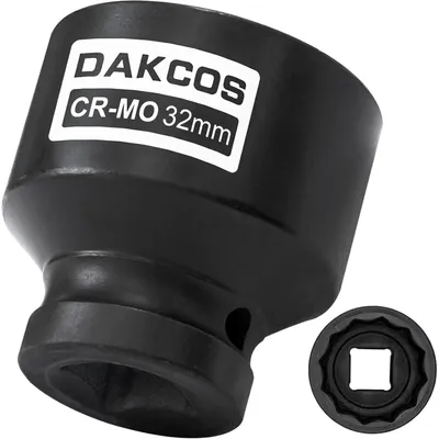 Produktbild von Schlagschraubernuss Vielzahn 32mm 1/2" CR-MO 12-Kant