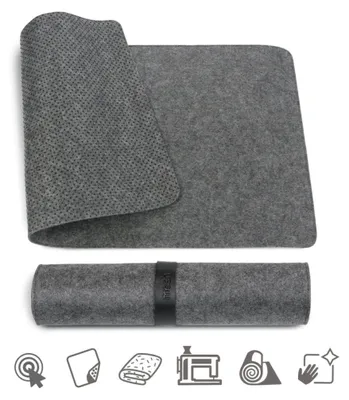 Immagine prodotto di Tappetino da tavolo MOSH, feltro, grigio scuro, 70 x 35 cm