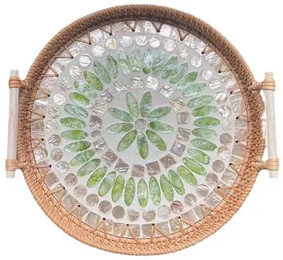 Immagine prodotto di Foglia di rattan decorativa tessuta a mano