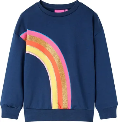 Produktbild von Kinder-Sweatshirt Marineblau 116