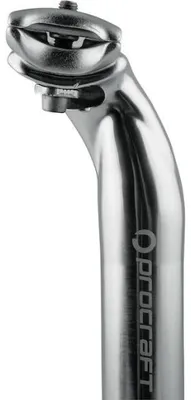 Image de Support de selle Procraft Classic, fixation à 2 boulons, diamètre 27,2 x 350 mm, argenté poli - stable.