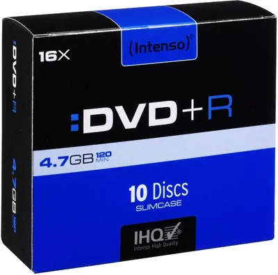 Immagine prodotto di Intenso 10 x DVD+R - 4.7 GB 16x - Slim Jewel