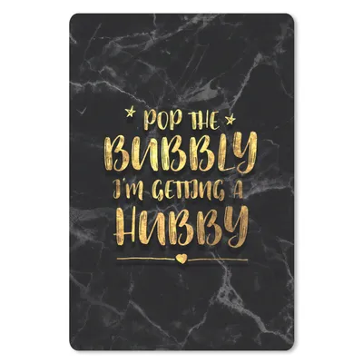 Produktbild von MuchoWow® Mauspad Mousepad Zitate - Braut zu sein - Gold - Marmor 18x27 cm - Mousepads - Maus Mat - Pad - Mausunterlage