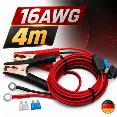 Produktbild von Batterie Klemmen Krokodilklemme n Batterieklemme n Ladekabel Ladegerät Auto KFZ