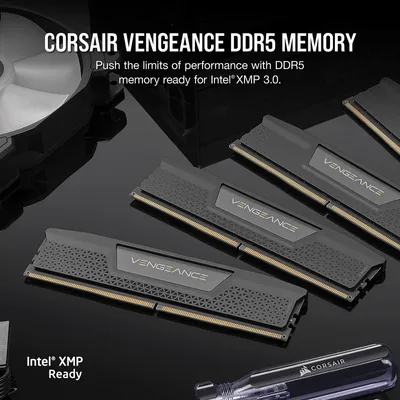 Obrázok produktu pre Corsair Vengeance , 32 GB, 2 x 16 GB, DDR5, 5600 MHz, 288-pin DIMM, Čierna