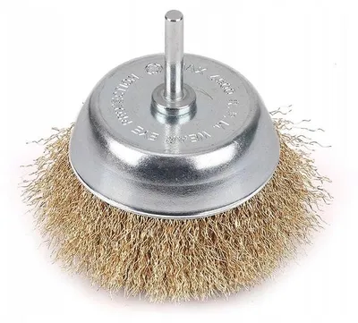 Image de Brosse métallique pour angle, avec tige, fil ondulé de 6/100 mm