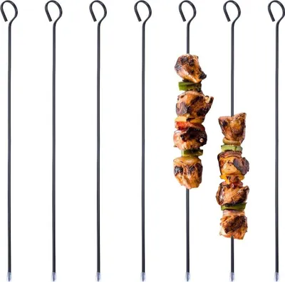 Produktbild von Grillspieß-Set aus Edelstahl, antihaftbeschichtet, 8er-Pack