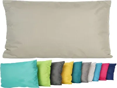Produktbild von Jack Dekokissen Anna's Collection Taupe, 30 x 50 cm, 100% Polyester, inkl. Füllung (ca. 330g), wasser- & schmutzabweisend mit Lotuseffekt, UV-resistent, pflegeleicht, schnelltrocknend, verdeckter Reißverschluss, waschbar 30°C, für Innen- & Außenbereich, Garten, Balkon, Terrasse, Lounge