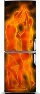 Immagine prodotto di Decorazione per frigorifero Tulup - Tappetino magnetico - 70 cm x 190 cm - Magnete da applicare al frigorifero - Coppia che balla