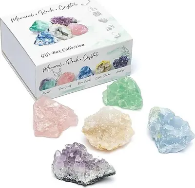 Produktbild von Mineralien-Geschenkbox – 2er-Set – 10 x 7 x 5 cm