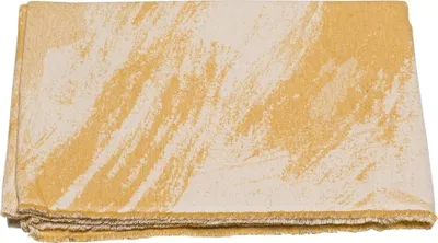 Produktbild von David Fussenegger Wohndecke Lima 'Pinselstriche' 140 x 200 cm Senf
