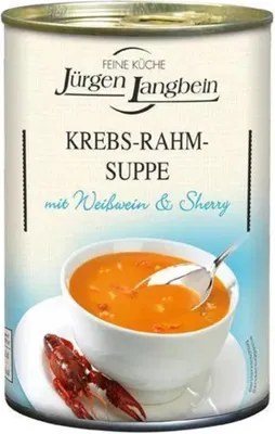 Produktbild von Jürgen Langbein Krebs-Rahm-Suppe, 400ml