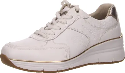 Produktbild von Tamaris Sporthalbschuhe Formsohle modisch in weiss/weiss kombi, Gr. 36