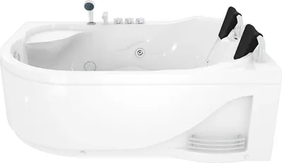 Produktbild von Whirlpool Topausstattung Pool Badewanne Eckwanne Wanne W23H-L 182x120cm