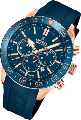 Produktbild von Festina Herren Uhr Keramik F20516/1 Silikon Sport Armband-Uhr blau UF20516/1