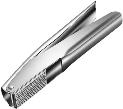 Produktbild von Knoblauchpresse RVS – Ergonomische Handgriffe – Spülmaschinenfest – 5 cm Presskammer
