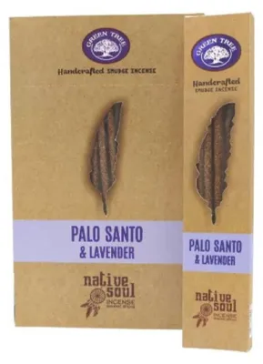 Produktbild von Räucherstäbchen Green Tree Native Soul Smudge "Palo Santo & Lavender" 15gr. (8 Sticks)