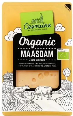 Produktbild von Maasdamer Käse in Scheiben geschnitten 125 g CESVAINE