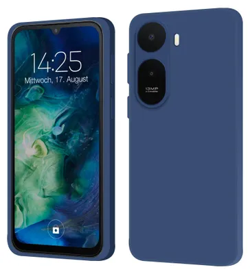 Produktbild von Hülle für Xiaomi Redmi A7 Pro Case Cover Bumper Smartphone Softgrip Schutzhülle Farbe: Blau