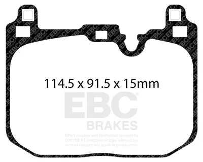 Obrázok produktu pre EBC Sada brzdových doštičiek REDSTUFF Predná BMW 2284969 2464195