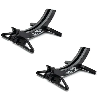 Produktbild von ROCKBROS 2er Set Fahrrad Ständer Zentrierständer für 2,6-8 cm breite Laufräder Fahrrad Bodenständer Hinterradständer Schwarz