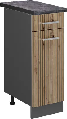 Obrázek produktu pro Spodní skříňka kuchyňské linky Vicco R-Line Řemeslný dub 30 cm , PD Antracit, Model 49195