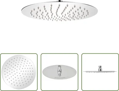 Produktbild von The Living Store Regenbrause Edelstahl 25 cm Rund