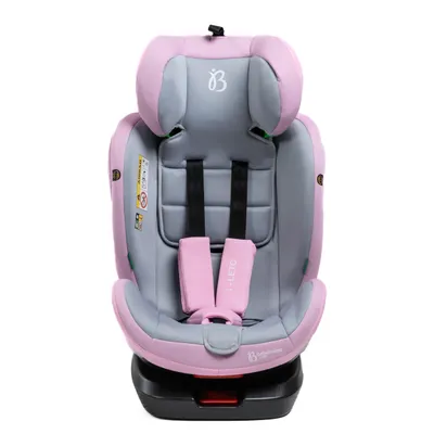Produktbild von Bebelissimo – Leto - Kindersitz 40-150 cm - 360° - RWF/FWF - ISOFIX - TOP TETHER - 5-Punkt-Gurt - Verstellbare Kopfstütze - pink