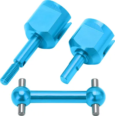 Produktbild von Vorderachsgelenk-Aluminiumlegierung, leichter Antriebswellensatz mit Anschlussschalen für Tamiya TT02 RC CarBlue