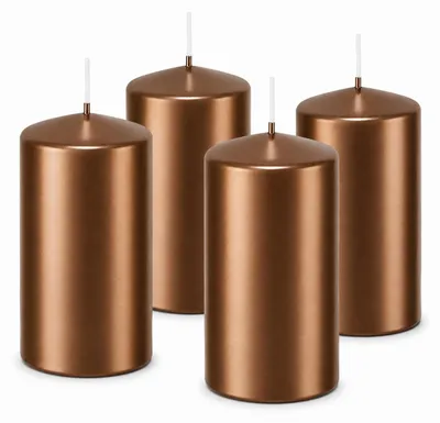 Produktbild von 4er Set Adventskranzkerzen Bronze 80 x 58 mm | Wiedemann Kerzen, KI-generiertes Bild