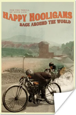 Produktbild von MuchoWow® Poster Mancave - Motorrad - Vintage - Zitat 80x120 cm - Papierdruck