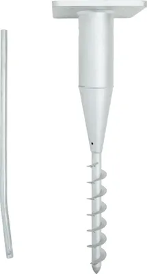 Obrázek produktu pro Zemní kotva pro slunečník s tyčí 16 x 16 x 52 cm ocel