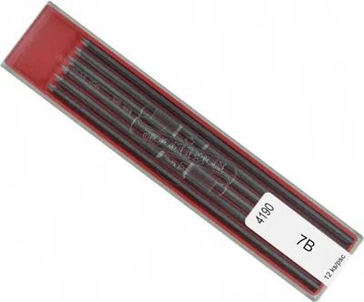 Obrázok produktu pre Grafitové ceruzky 2 mm 12 ks Kohinoor 7B
