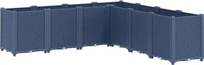 Produktbild von vidaXL Pflanzkübel Blaugrau 160x160x53 cm PP
