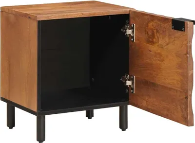 Immagine prodotto di vidaXL Comodino marrone 40 x 33 x 46 cm in legno massiccio di mango