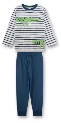 Productafbeelding van Sanetta pyjama voor jongens, blauw | Comfortabel kinderpyjama